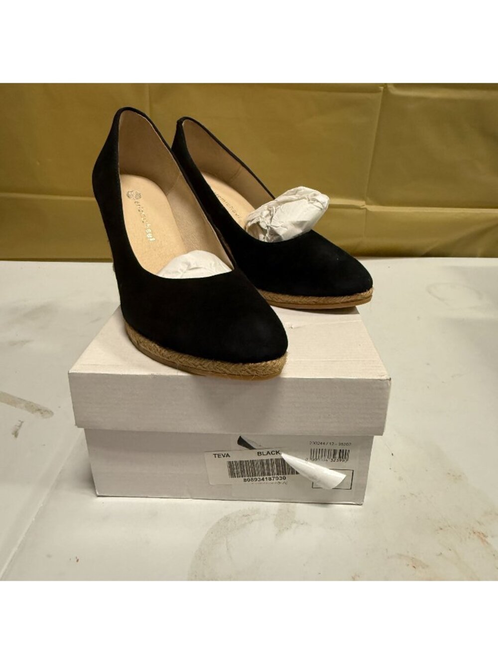 Eric Michael Teva Women's Wedge Shoes Black Size 6.5 NEW